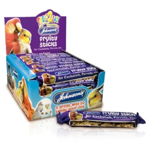 Johnsons Treat 2 Eat 45g Cockatiel/Parrot Fruity Sticks