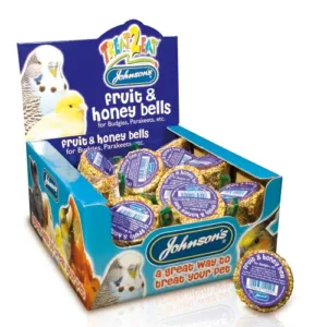 Johnsons Treat 2 Eat 34g Fruit & Honey Bells For Budgies