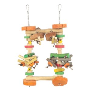 Chew and Swing Activity Parrot Toy Small