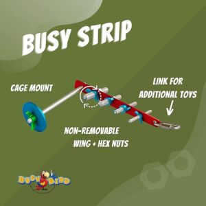 The Busy Bird Playstrip Puzzle Parrot Toy