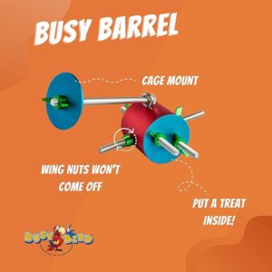 The Busy Bird Busy Barrel Foraging Puzzle Parrot Toy