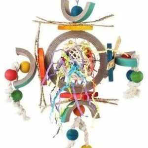 Space Station Small Woven Finger Trap Bird Toy